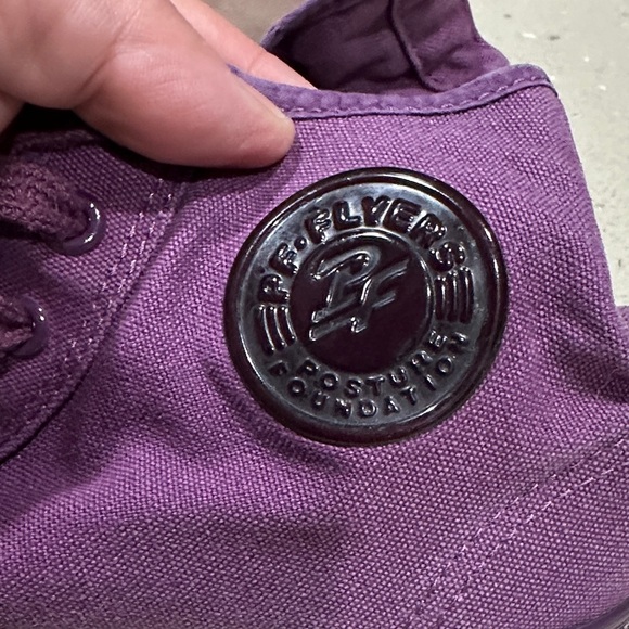 P.F. Flyers Purple High-Top Sneakers - Picture 2 of 7